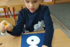 Zimowe prace plastyczne dzieci z grupy Żabek (Turka, 2020)