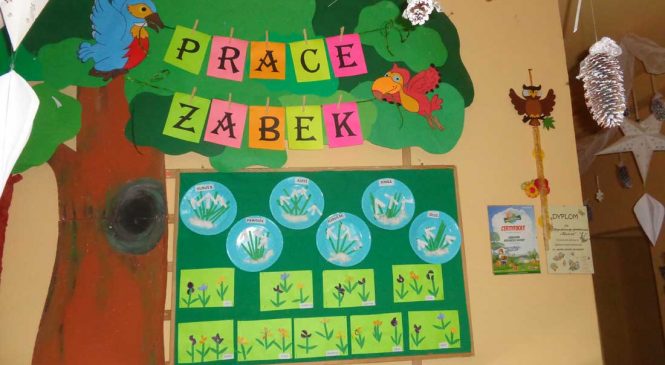 Pierwsze wiosenne kwiaty – grupa „Żabki”