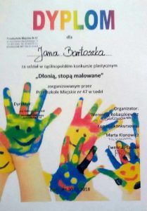 Konkurs Dłonią stopą malowane