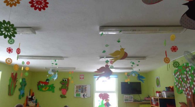 Wiosenne dekoracje w naszym przedszkolu