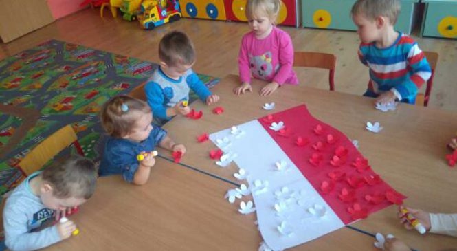 Flaga Polski – grupa „Króliczki”