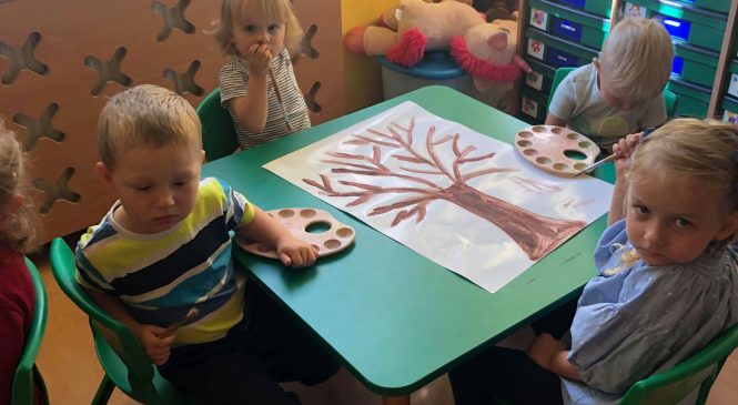 „Jesienne” zajęcia plastyczne