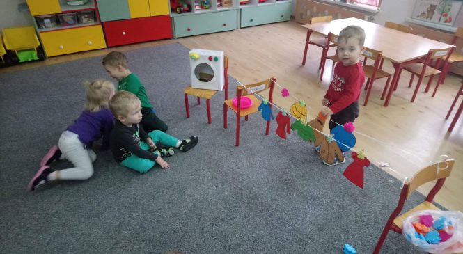 Wielkie pranie i sprzątanie – grupa „Króliczki”