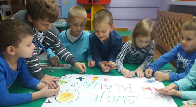 Praca grupowa ,,Znamy swoje prawa’’ gr. Pszczółki