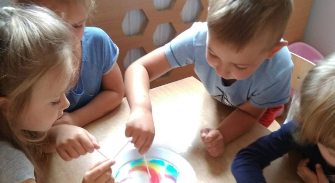 Tęczowy eksperyment – grupa „Żabki” i „Wiewiórki”
