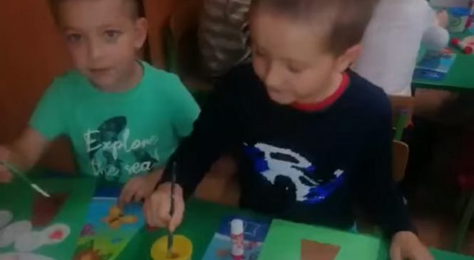 Jesienne prace plastyczne gr. Pszczółki