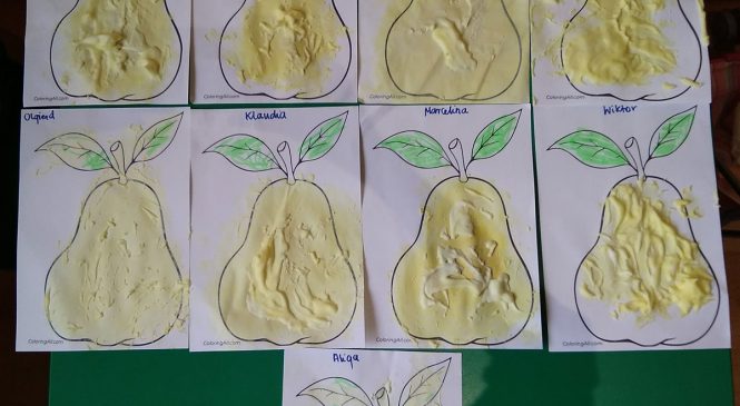 Sensoryczne gruszki – gr. „Słoneczka”