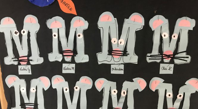 Poznaliśmy kolejną literę – M jak mysz