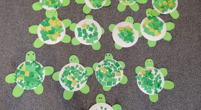 Praca plastyczna – gr. „Słoneczka” i „Motylki” ☀️🦋🐢