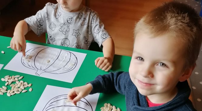 Dynie – praca plastyczna – gr. Słoneczka ☀️🎃