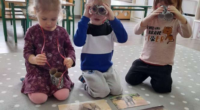 Misie poznają zwierzęta dżungli i sawanny 🐅🦓🦒🐆🦛🐘